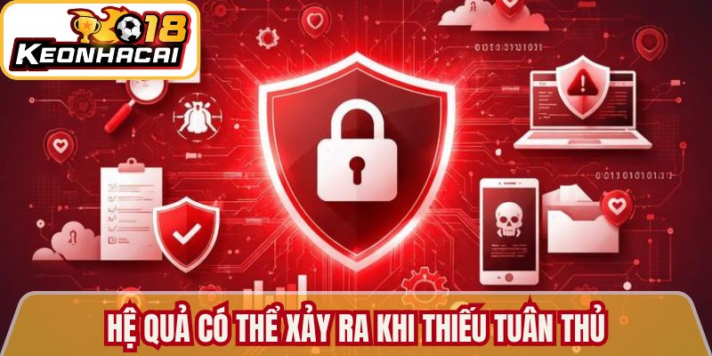 Chính Sách Bảo Mật Kèo Nhà Cái 18 An Toàn, Minh Bạch Nhất 3 Hệ quả có thể xảy ra khi thiếu tuân thủ