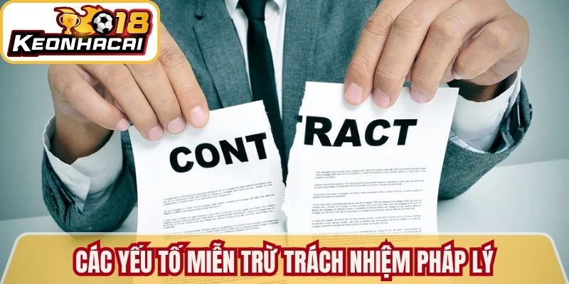 Các yếu tố miễn trừ trách nhiệm pháp lý đáng quan tâm 